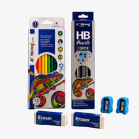 Yalong 12 Colour Pencil & HB Pencil Combo Set for Kids