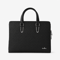 Premium Textured PU Leather Unisex Laptop Briefcase