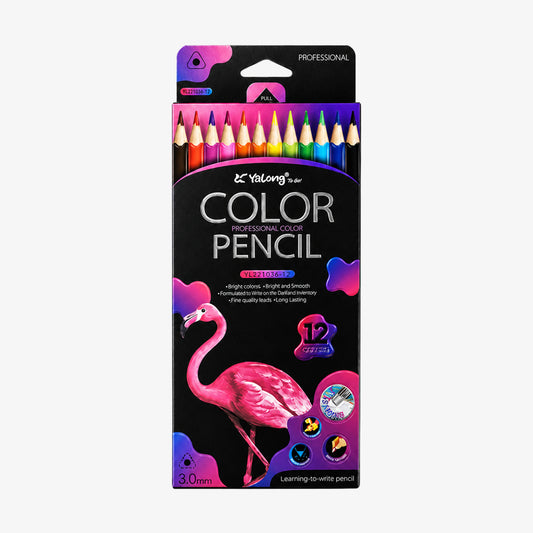 Yalong 12-Colors Premium Multiple Shades of Pencil for Kids