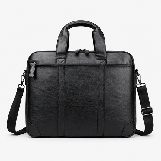 Unisex PU Leather Laptop Bag for Work & Travel