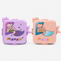 Mermaid Stainless Steel Bento Lunch Box for Kids with 3 compartments - 1190ml