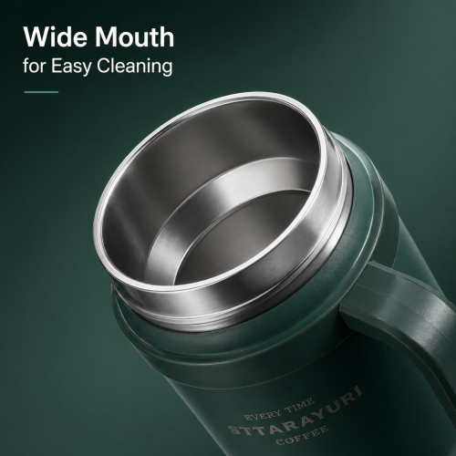 SITARAYURI Premium Insulated Steel Tumbler with Handle 1100ml