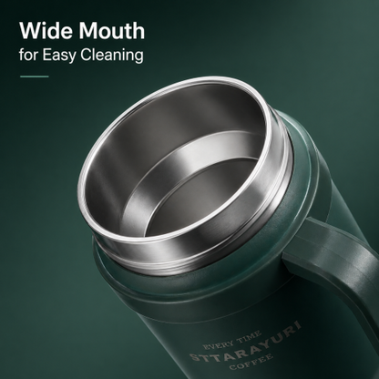 SITARAYURI Premium Insulated Steel Tumbler with Handle 1100ml