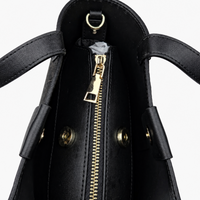 Unique Handcrafted Leather Tote Bag with Hangzhou Silk
