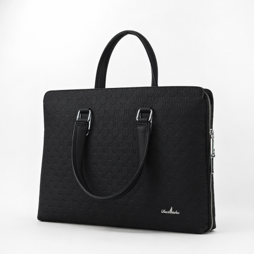 Premium Textured PU Leather Unisex Laptop Briefcase
