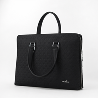 Premium Textured PU Leather Unisex Laptop Briefcase
