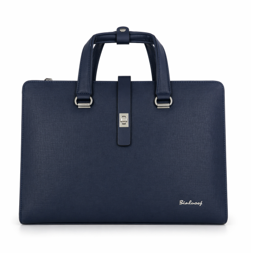 Premium PU Leather Business Briefcase for 14-Inch Devices