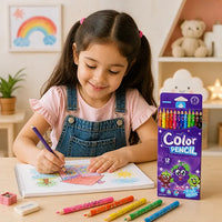 Yalong Fruit Aroma Colour Pencil Set for Kids – 12 Shades