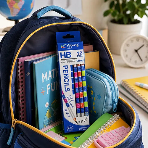 Yalong Mathematics Theme HB Pencil Set – 12 Pieces