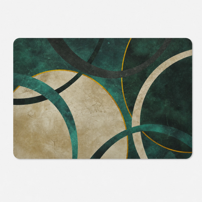 Modern Abstract Printed Doormat for Entryway, Bathroom & Kitchen