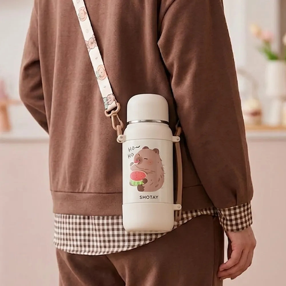 SHOTAY Cute Insulated Thermos/Flask for Kids - 800ml