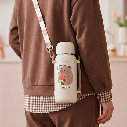 SHOTAY Cute Insulated Thermos/Flask for Kids - 800ml