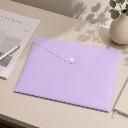 Expanding Accordion File Folder with Elastic Closure