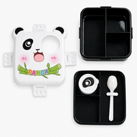 Panda Themed Plastic Lunch Box with 3 compartments for Kids – 1590ml