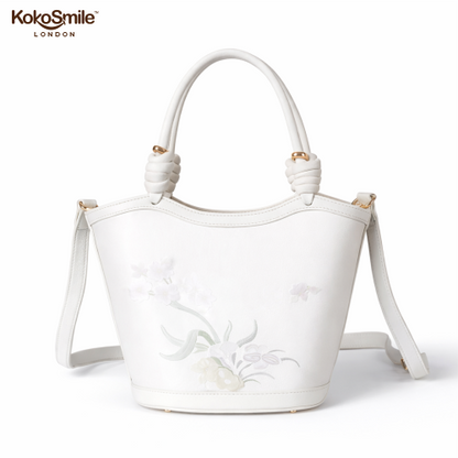 Premium Hangzhou Silk Leather Handbag for Women