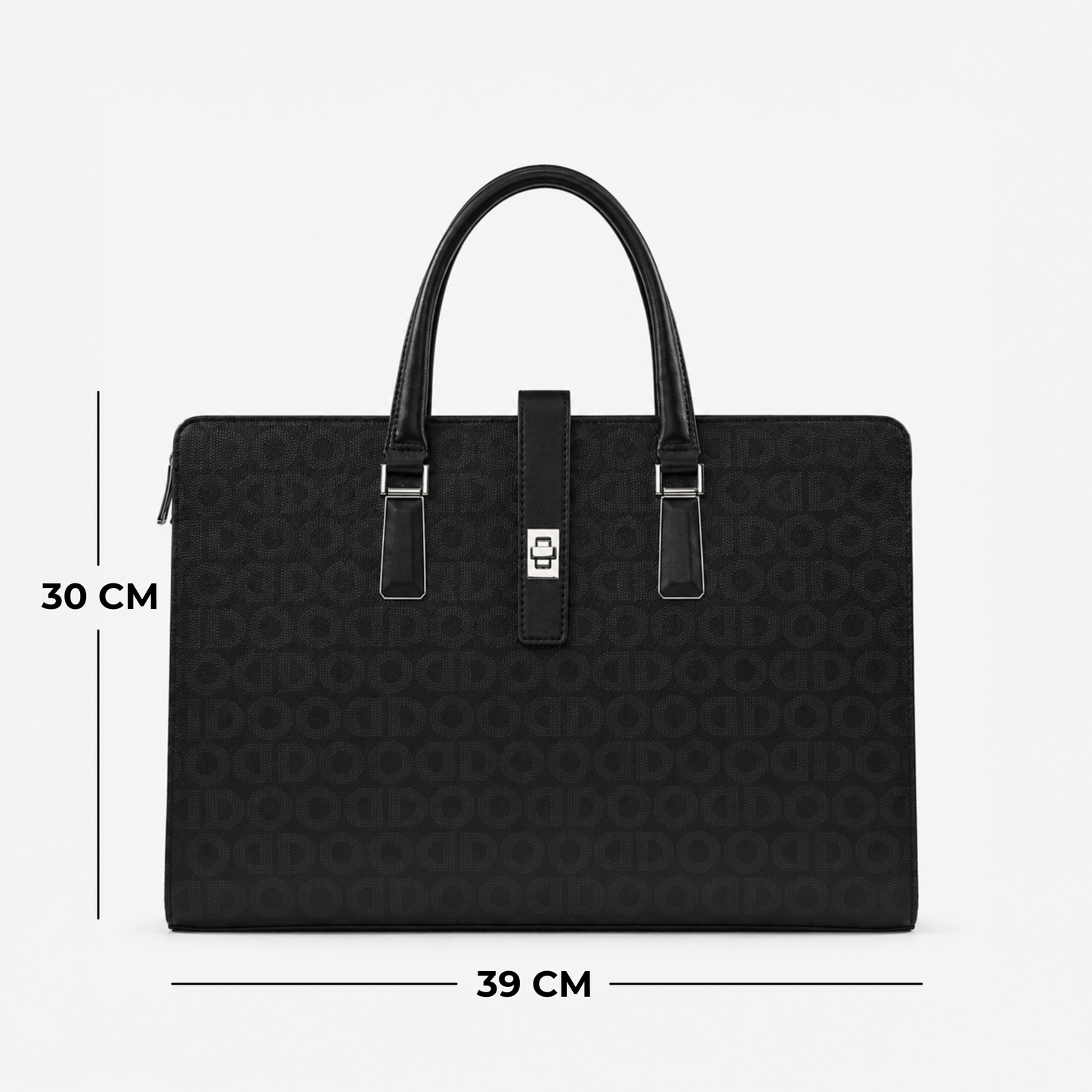 Premium Patterned PU Leather Laptop Briefcase for Professionals
