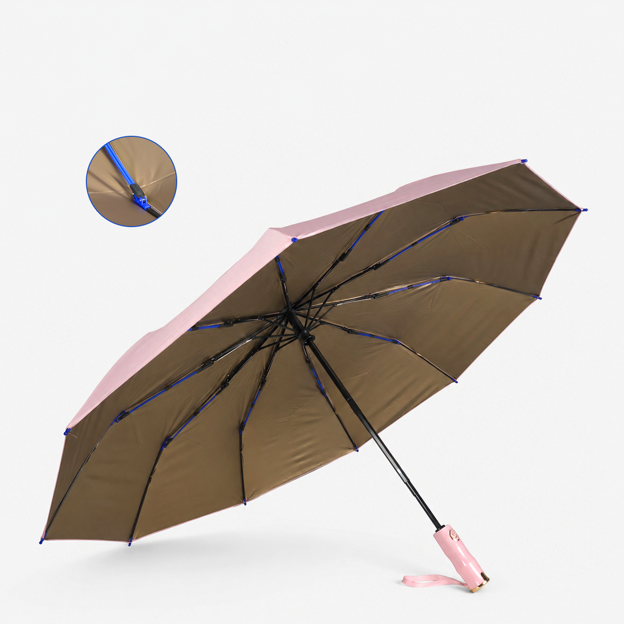 Premium Solid Color Windproof Outdoor Umbrella with Tilt Feature