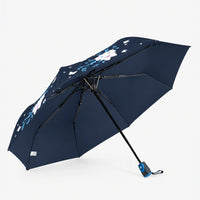 Magic Colour Changing Floral Triple-folding Umbrella with UV Protection