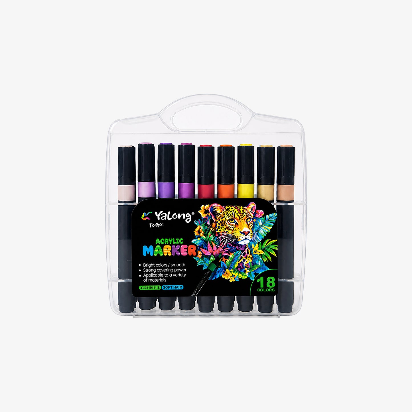 Yalong Acrylic Paint Markers Set for Canvas, Glass & Rock Art