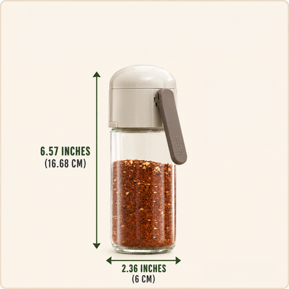 0.5gm Precision Salt & Spice Dispenser (250ml) | Quantitative Glass Spice Shaker