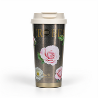 Pure Titanium Insulated Vacuum Tumbler with Floral Prints - 520ml