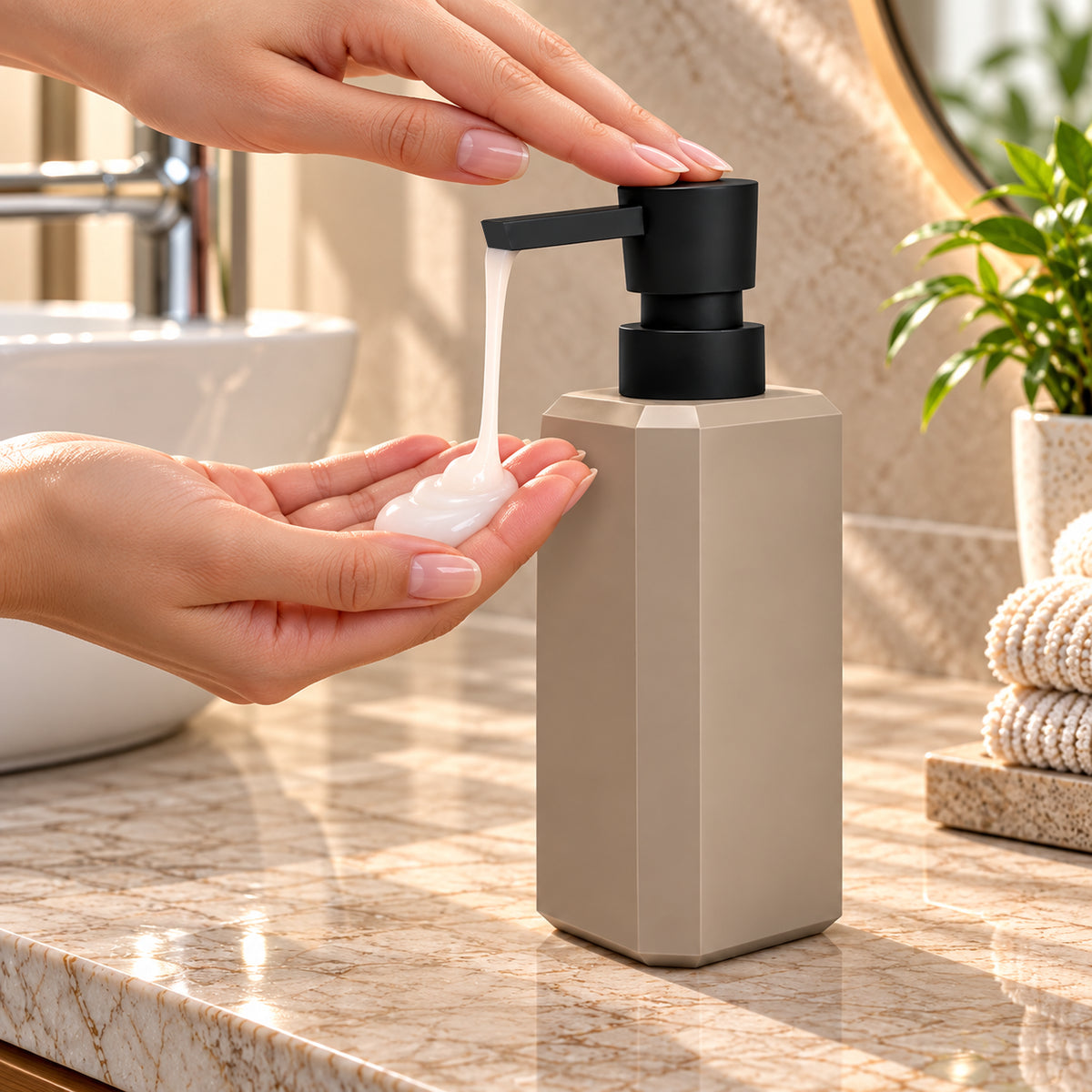 Unbreakable Elegant Liquid Soap Dispenser Bottle 250ml