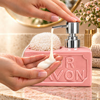 PUR SAVON Ceramic Soap Dispenser with Sponge Holder 350ml