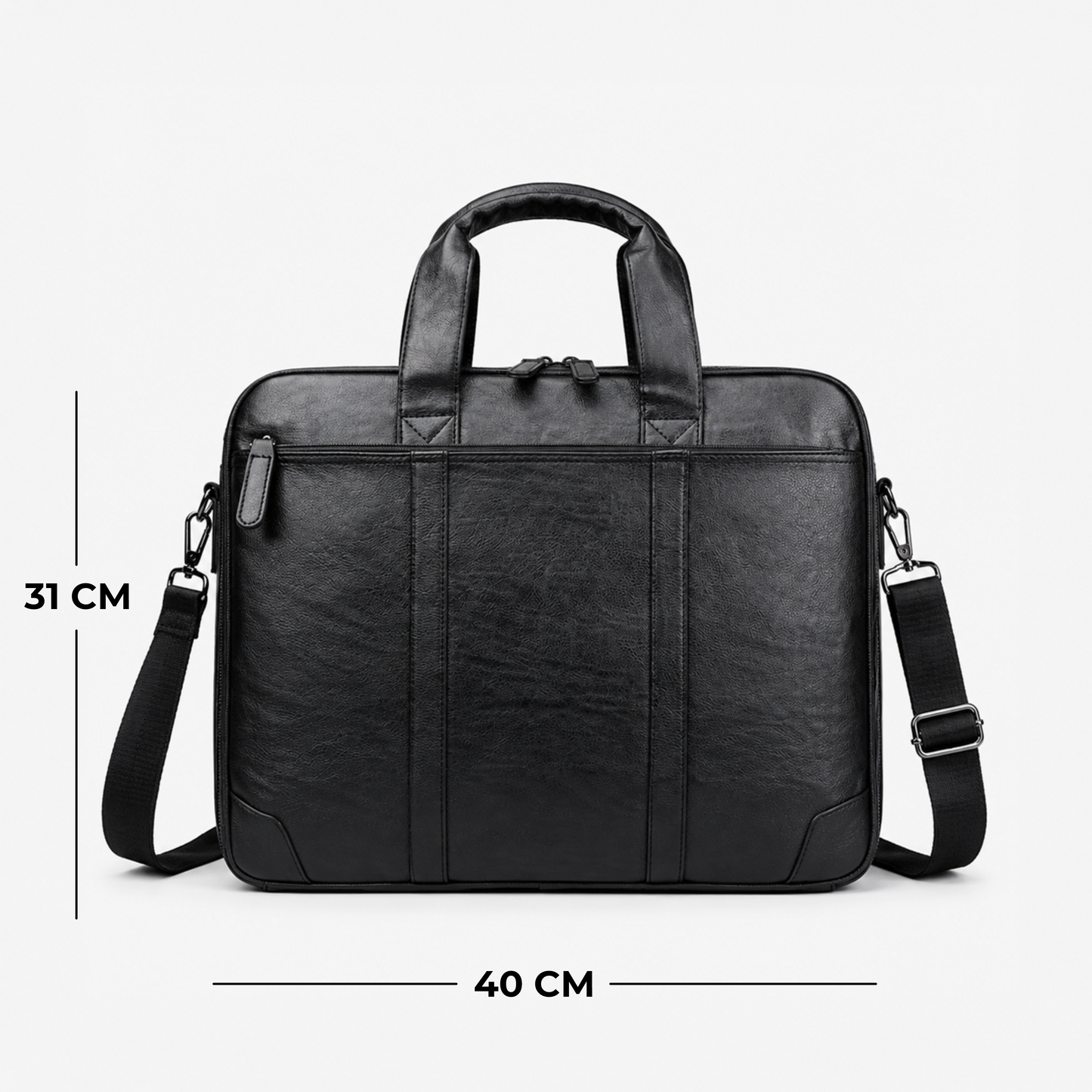 Unisex PU Leather Laptop Bag for Work & Travel