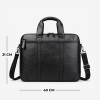 Unisex PU Leather Laptop Bag for Work & Travel