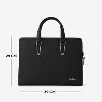 Premium Textured PU Leather Unisex Laptop Briefcase