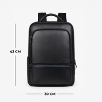 Smart Waterproof Genuine Leather Travel Backpack/Laptop Bag