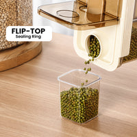 HOMX Airtight Storage Container – Multi-Compartment, Sealed, Free Cup