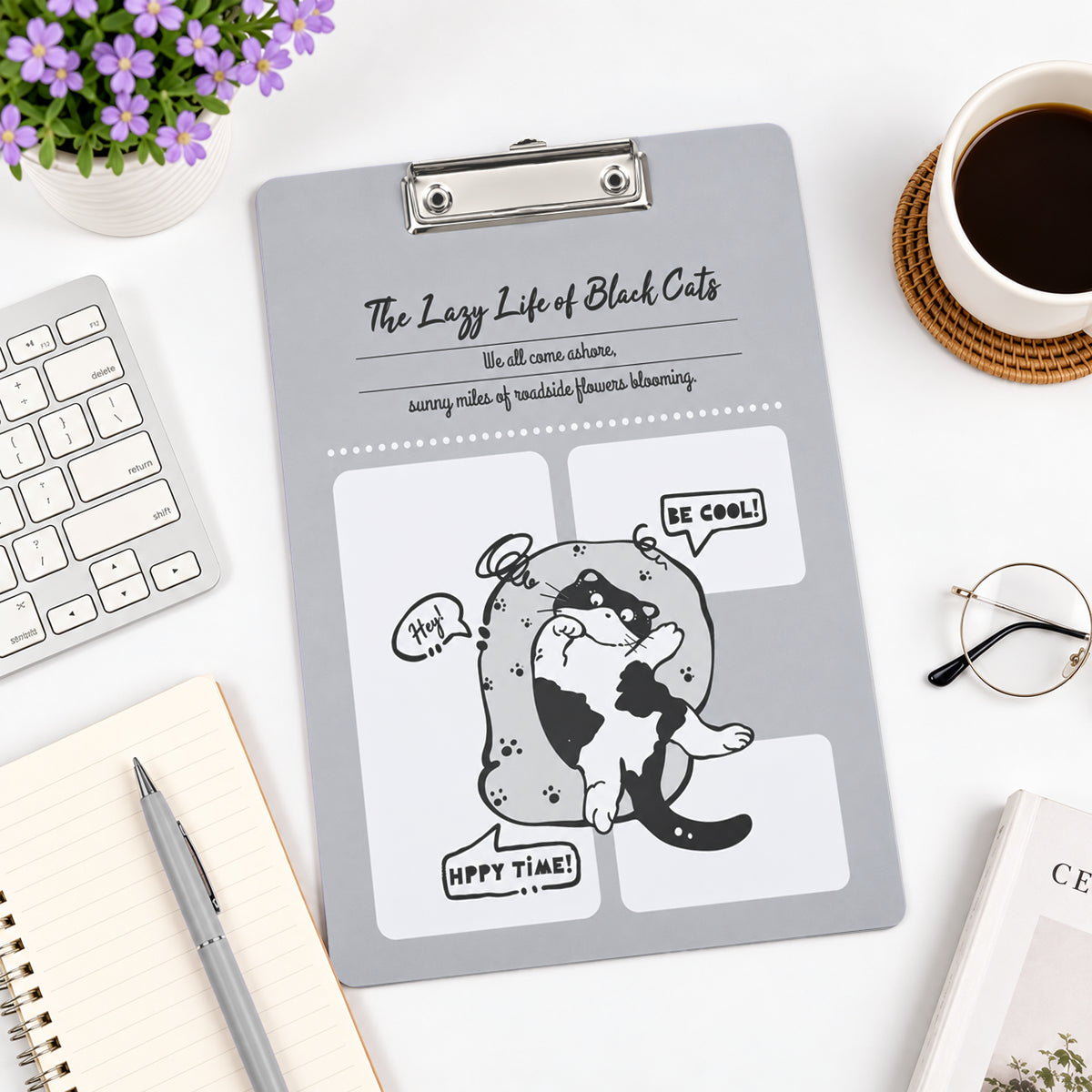 Premium Wood Clipboard with Hanging Loop – A4 Writing Board