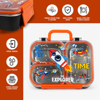 Premium 3 Compartment Stainless Steel Leakproof Lunch Box – 750ml