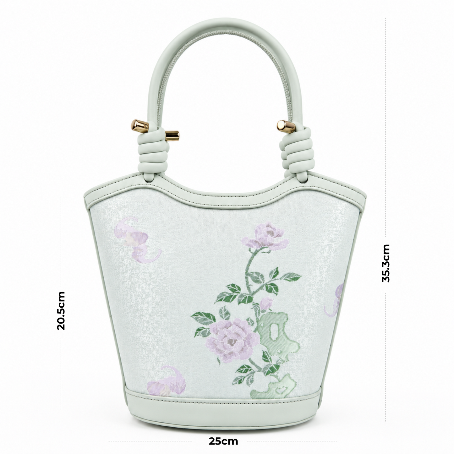 Premium Hangzhou Silk & Leather Tote bag for Women