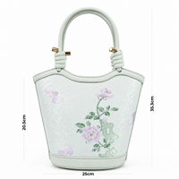 Premium Hangzhou Silk & Leather Tote bag for Women