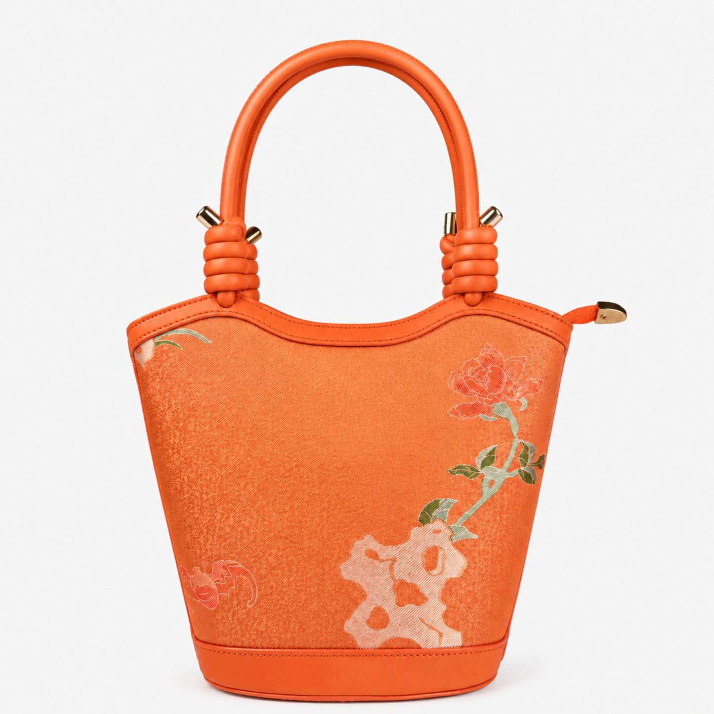 Premium Hangzhou Silk & Leather Tote bag for Women