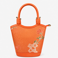 Premium Hangzhou Silk & Leather Tote bag for Women