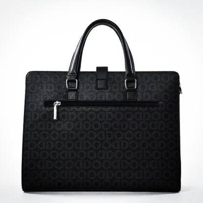 Premium Patterned PU Leather Laptop Briefcase for Professionals