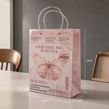 Butterfly Theme Paper Gift Bags for Gifts & Return Favors