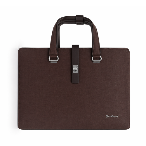 Premium PU Leather Business Briefcase for 14-Inch Devices