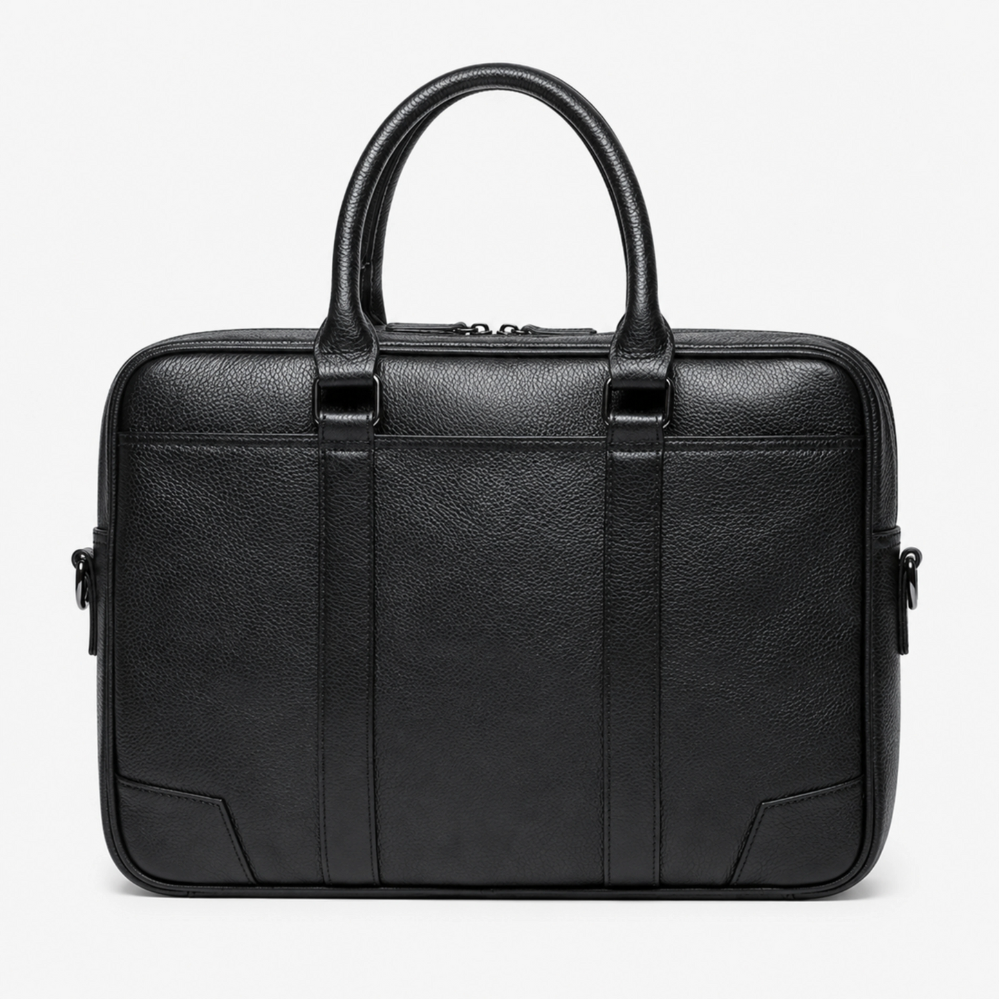 Premium Leather Laptop Briefcase with Shoulder Strap