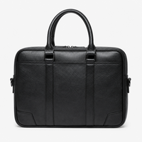 Premium Leather Laptop Briefcase with Shoulder Strap