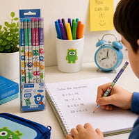 Yalong Cute Cartoon HB Writing Pencil Set  – Set of 12