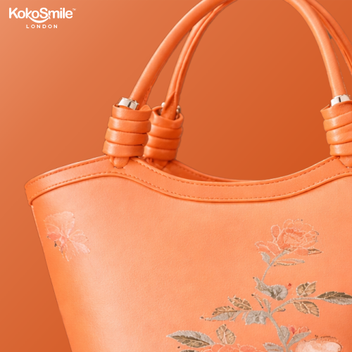 Premium Hangzhou Silk Leather Handbag for Women