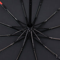 Premium UV Protection Umbrella with 12K Fiber Ribs & Wooden Handle