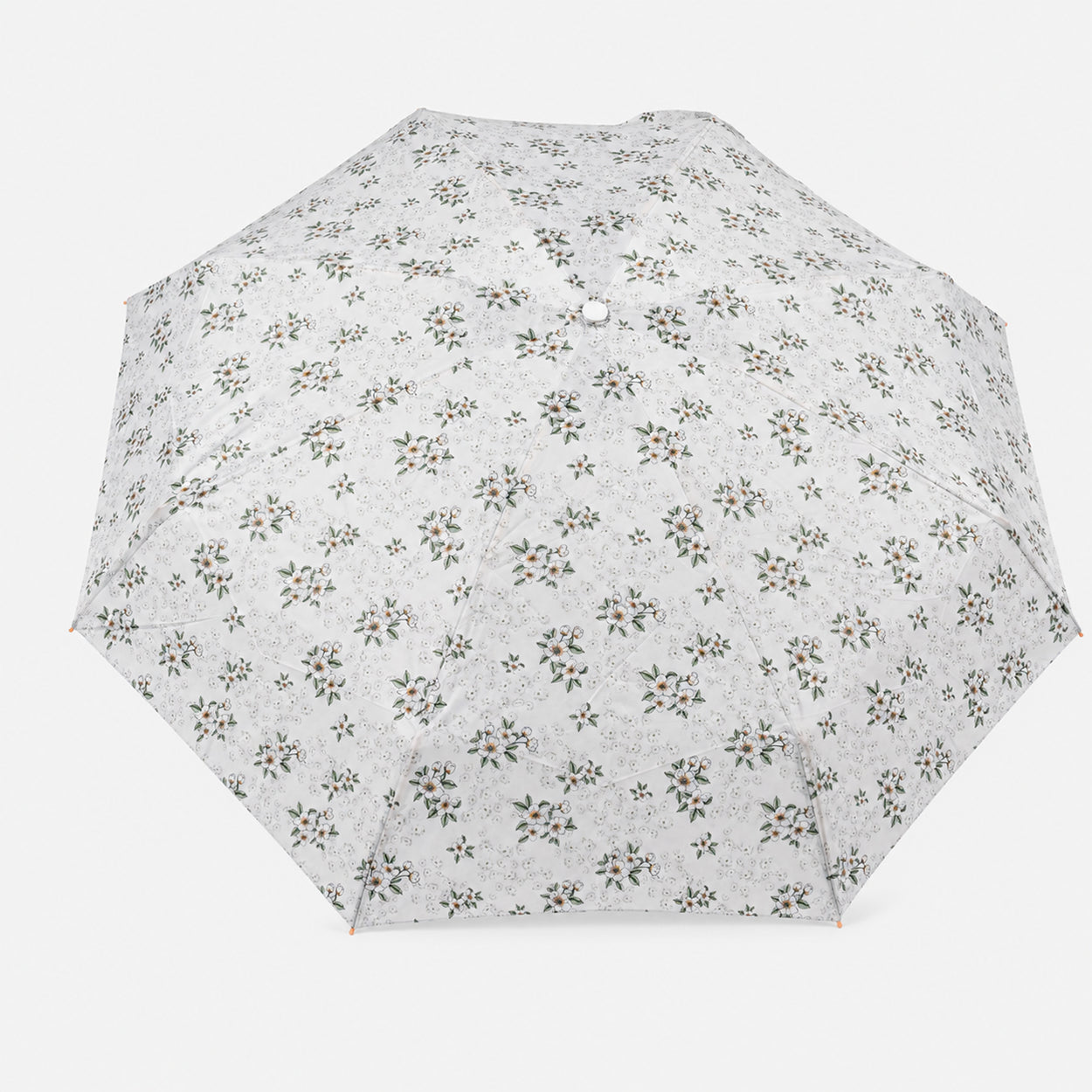 Floral Print UV Protection Umbrella with 10K Golden Rod Frame