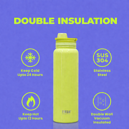 Premium TYESO Vacuum Insulated Stainless Steel Water Bottle - 750ml