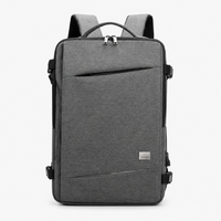 Trendy Waterproof Laptop Backpack with USB & Anti-Theft Design