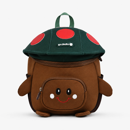 Mushroom Smiley Waterproof Kids Backpack